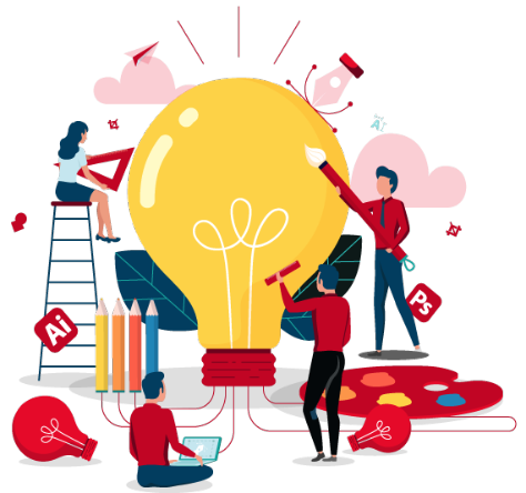 graphic designers working on a project